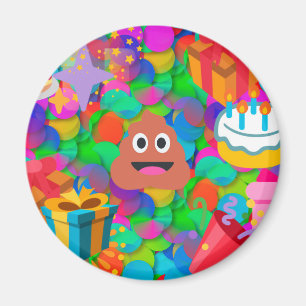 Happy Geburtstag gekackt Emoji Magnet