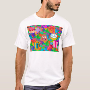Happy Geburtstag gekackt Emoji T-Shirt