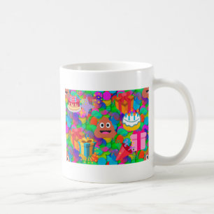 Happy Geburtstag gekackt Emoji Tasse
