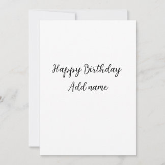 Happy Geburtstag hinzufügen Name Titel einfach min Einladung