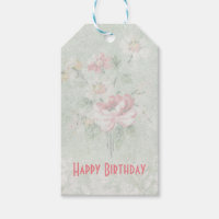 Happy Geburtstag verblasste Rose Shabby Vintag Des