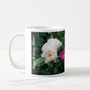 Happy Geburtstags-Mama Tasse mit farbigen Rose