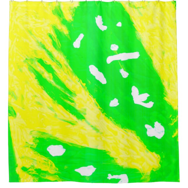 Happy Gefühl Duschvorhang (Vorderseite)