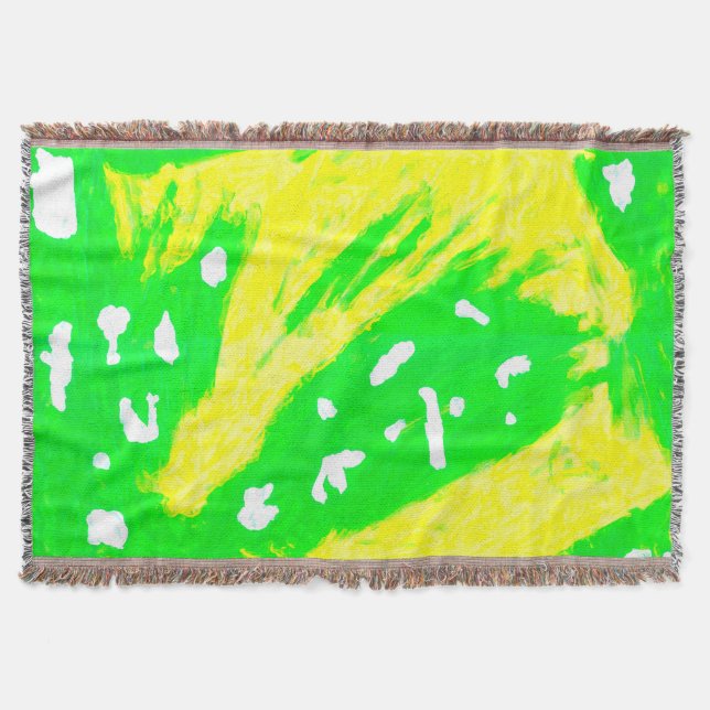 Happy Gefühl Throw Blanket Decke (Vorderseite)