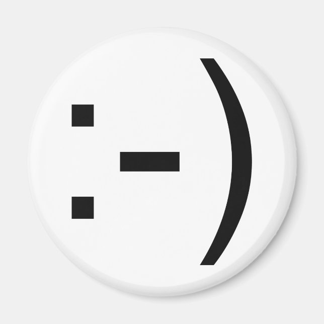 Happy Gesicht Emoticon! Magnet (Vorne)