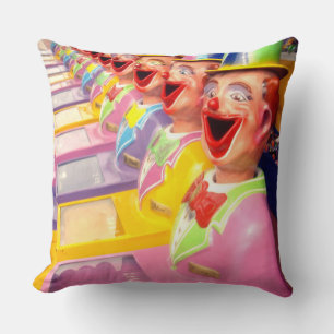 Happy Gesichts-Clowns, große Schublade Kissen. Kissen