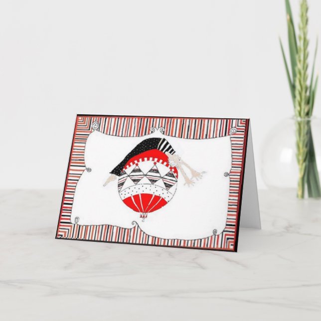 Happy Gesund und ausgewogen Urlaub Feiertagskarte (Vorderseite)