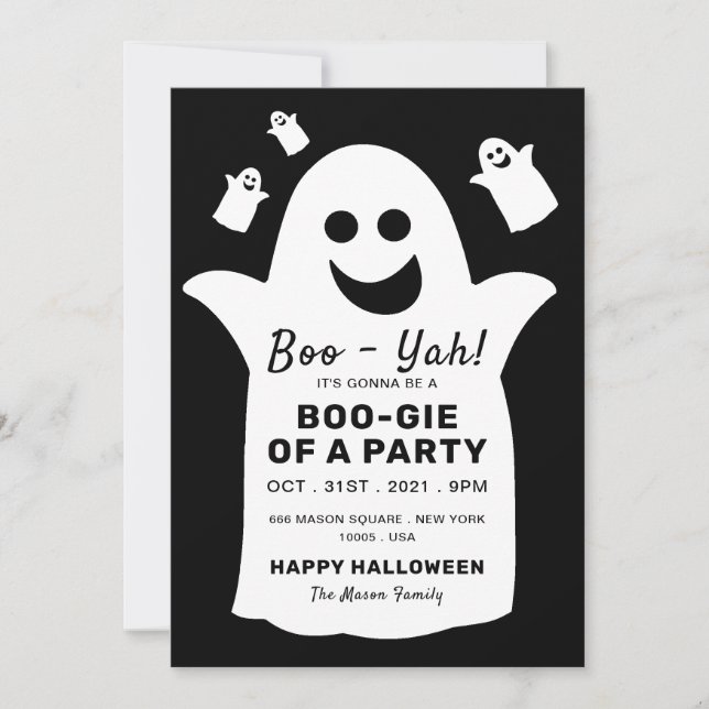 Happy Ghost, Black Halloween-Party (Vorderseite)