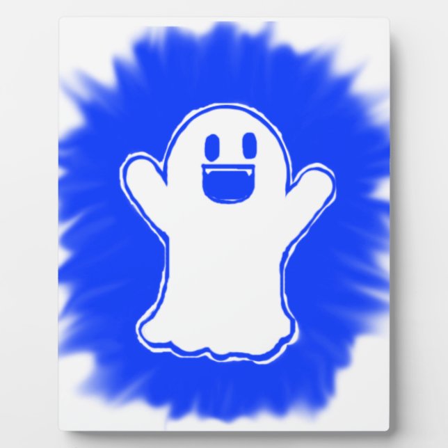 Happy Ghost Fotoplatte (Vorderseite)
