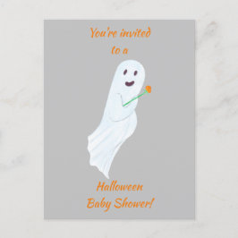 Happy Ghost Halloween Baby Shower Einladung Postka