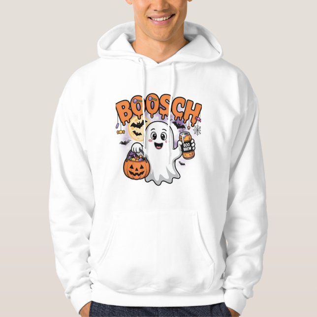 Happy Ghost mit Candy & Boo Brew Hoodie (Vorderseite)