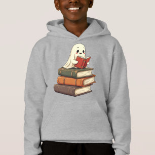 Happy Ghost Reader - Funny Bookworm Hoodie