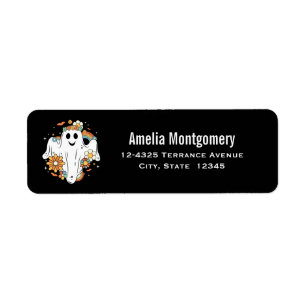 Happy Ghost Retro Hippie Vibe Adresse