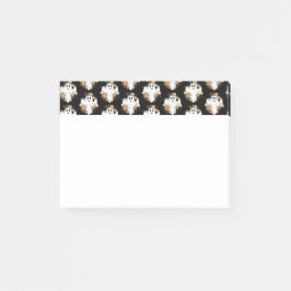 Happy Ghost Retro Hippie Vibe Muster Post-it Klebezettel
