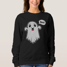 Happy Ghost Sprichwort Boo Spooky Halloween Sweatshirt