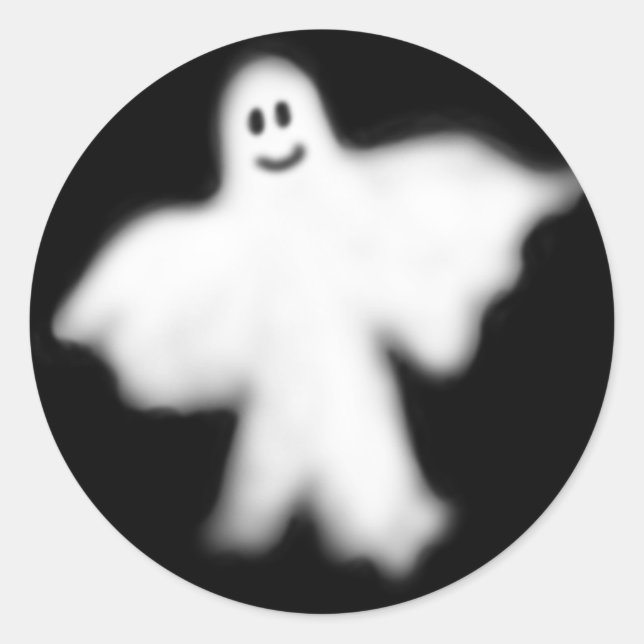 Happy Ghost Sticker (Vorderseite)