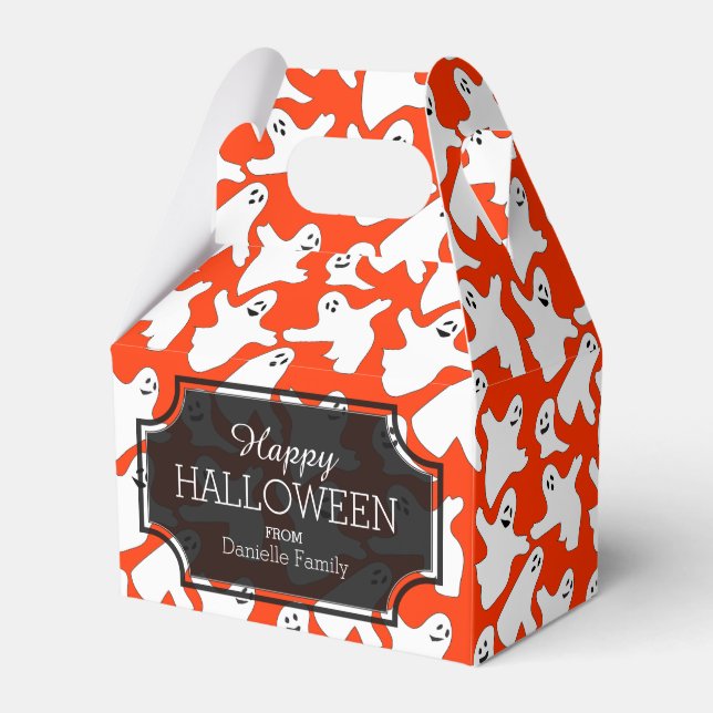 Happy Ghosts Halloween Leckereien Geschenkboxen Geschenkschachtel (Vorderseite)