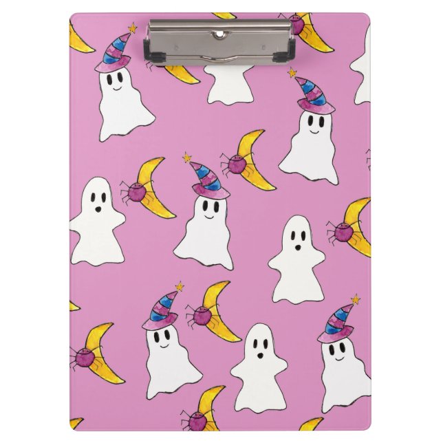 Happy Ghosts Klemmbrett (Vorderseite)