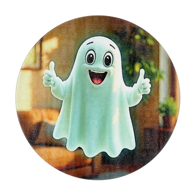 Happy Ghost's Thumbs Up Schneidebrett (Vorderseite)