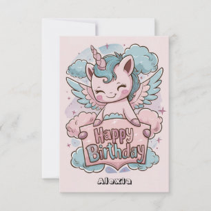 Happy Gift Unicorn Geburtstag Karte