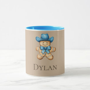 Happy Gingerbread Cowboy Name Tasse