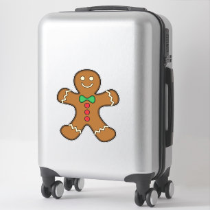 Happy Gingerbread Man Aufkleber