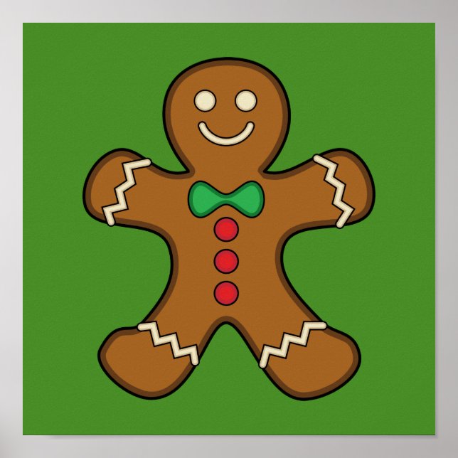Happy Gingerbread Man Poster (Vorne)