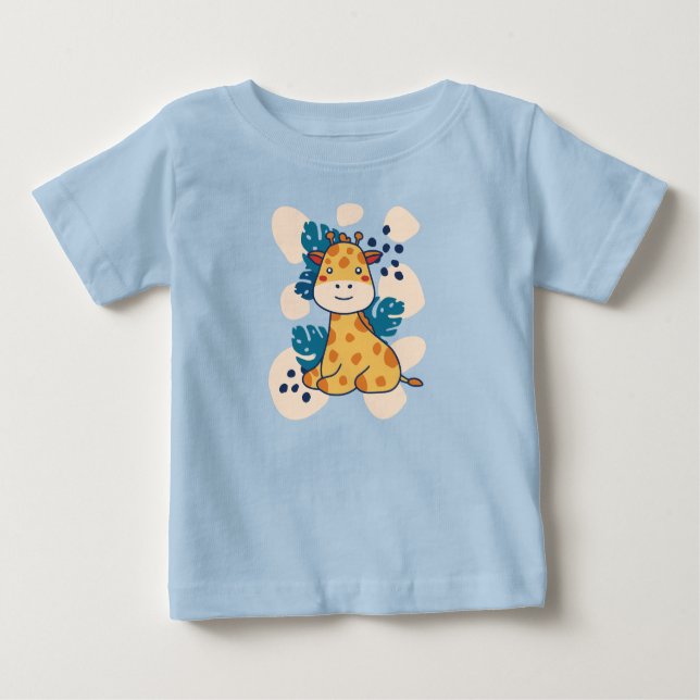 Happy Giraffe Baby T-shirt (Vorderseite)