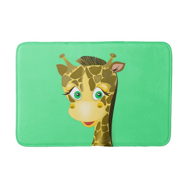 Happy Giraffe Funny Bath Mat Badematte (Vorderseite)