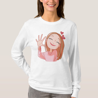 Happy Girl in Love  T-Shirt