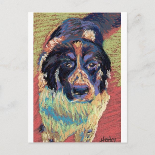Happy Girl Postkarte (Vorderseite)