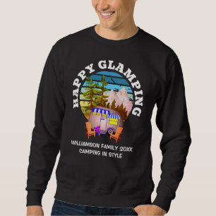 HAPPY GLAMPING Individuelle Name Family Camping Tr Sweatshirt