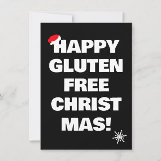 Happy Gluten Free Christmas Feiertagskarte