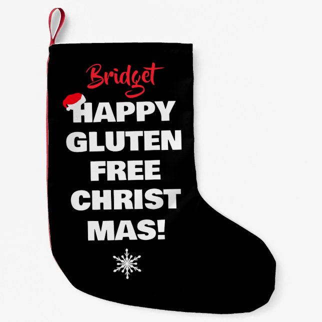 Happy Gluten Free Christmas  Kleiner Weihnachtsstrumpf (Vorderseite)