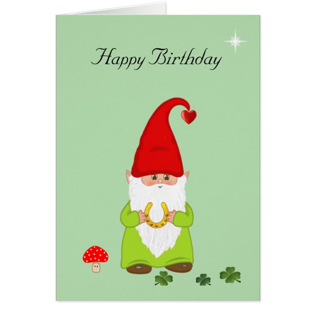 Happy Gnome mit Horseshoe auf der Green Birthday C (Vorne)
