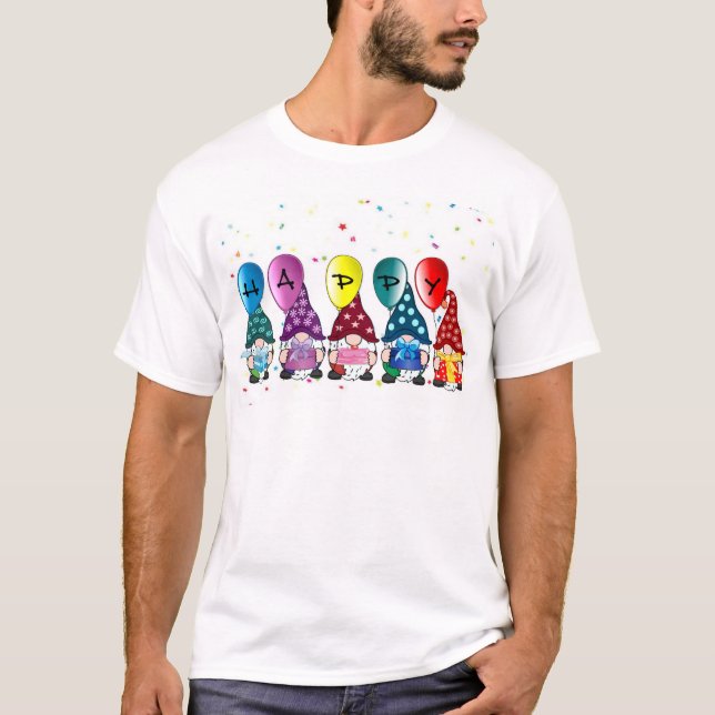 Happy Gnomes T-Shirt (Vorderseite)
