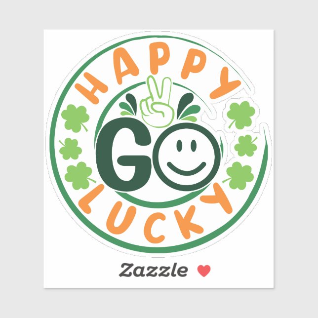 Happy Go Lucky-52904 Aufkleber (Blatt)