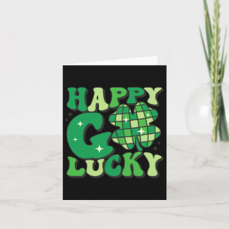 Happy Go Lucky Kleeblatt St Patricks Day Frauen Mä Karte