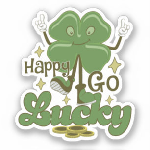 Happy Go Lucky St. Patrick's Day Aufkleber