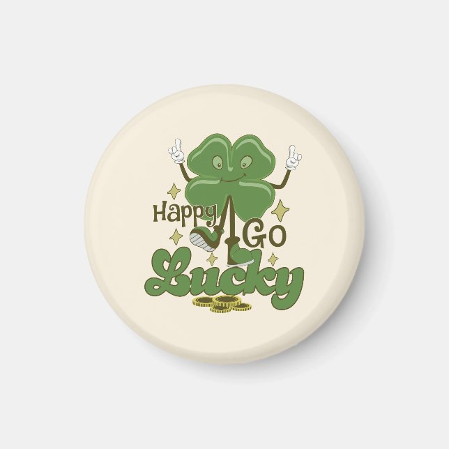 Happy Go Lucky St. Patrick's Day Magnet (Vorne)