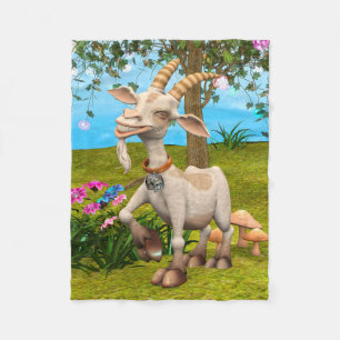 Happy Goat Fleecedecke
