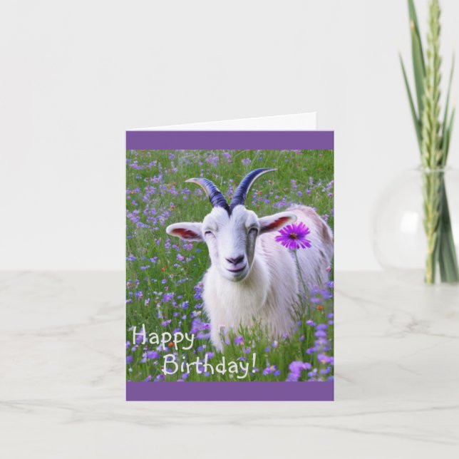 Happy Goat Karte (Vorderseite)
