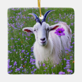 Happy Goat Keramikornament