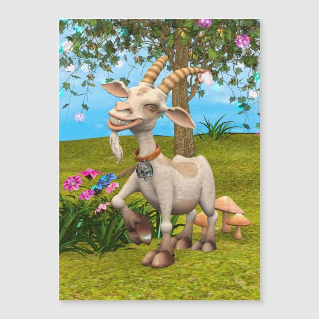 Happy Goat Magnetkarte (Vorderseite)