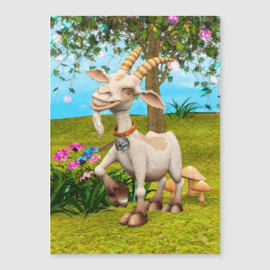 Happy Goat Magnetkarte
