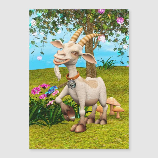 Happy Goat Magnetkarte (Vorderseite)