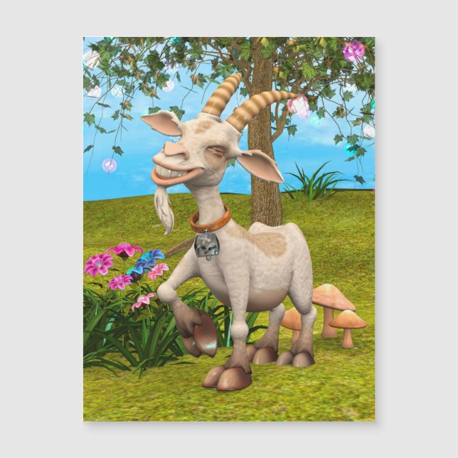 Happy Goat Magnetkarte (Vorderseite)