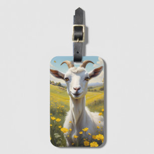 Happy Goat Vibrant Buttercup Wiese Gepäckanhänger