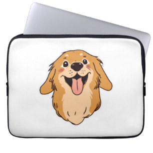 Happy Golden Retriever Dog Lover Puppy Retro Laptopschutzhülle