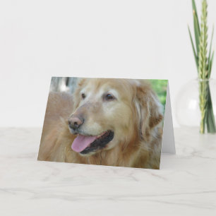 Happy Golden Retriever Karte